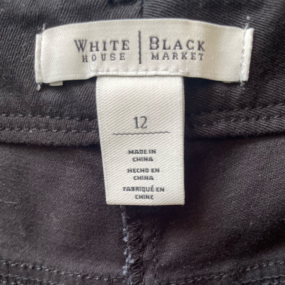#071, White House Black Market, denim shorts, size 12 - Picture 3 of 3